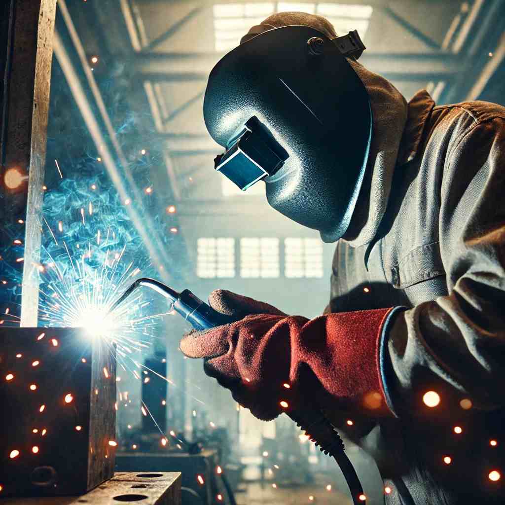 Schweißer bei der Arbeit